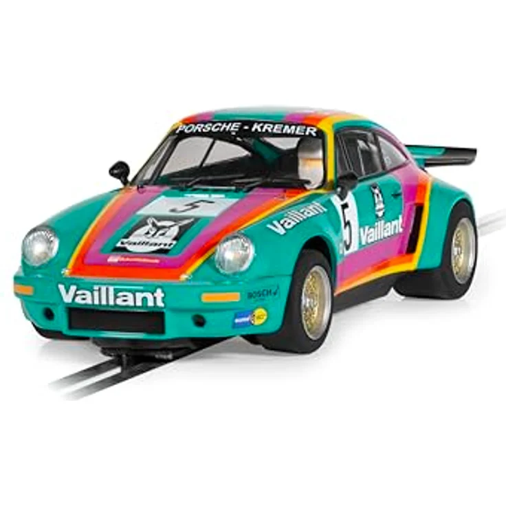 Scalextric C4439 1:32 Porsche 911 3.0 RSR Vaillant #5 HD - Slotcar, Rennbahn, Auto für Rennbahn, Rennbahnauto, Rennbahn – Bild 2