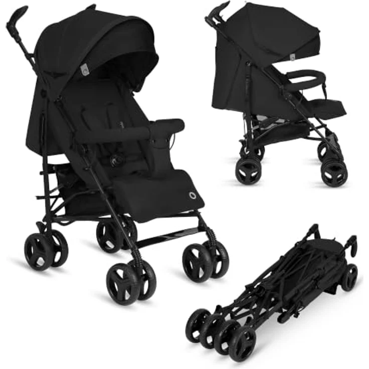 Lionelo Irma Buggy, leichter Kinderwagen ab 6 Monate, 7 kg, Liegeposition mit 5-Punkt-Sicherheitsgurt und Einkaufskorb – Bild 1