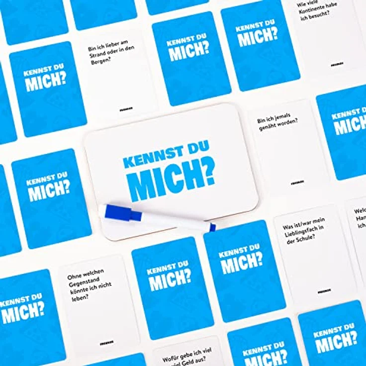 The World Game Kennst Du Wirklich Deine Freunde & Familie?, Lustiges Kartenspiel für Erwachsene & Jugendliche mit 150 Fragekarten und abwischbaren Stiften, Deutsch – Bild 5