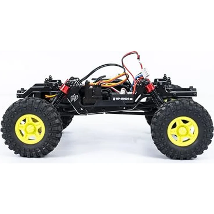 Absima Hobby Plus CR18P EVO PRO JUICED, 1:18 RC Elektro Truggy mit Brushless Motor, gelb, RTR Ready-to-Run, 3S LiPo-Antrieb, wasserdichter Fahrtenregler, optimierte Gewichtsverteilung – Bild 7