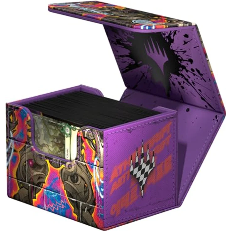 Ultimate Guard Sidewinder 100+, Deck-Box für Magic: The Gathering, bis zu 100 Double-Sleeve Karten, widerstandsfähiges Xenoskin, Magnetverschluss, Coalstoke Gearhulk, Ätherdrift 2 – Bild 5