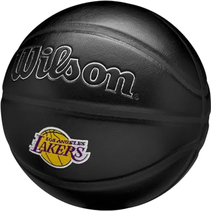 Wilson NBA Team Premiere BSKT, Basketball aus zusammengesetztem Leder, geeignet für Innen- und Außenbereich, schwarz – Bild 3