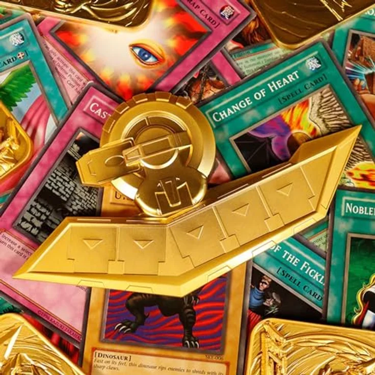 Fanatic Yu-Yu-Gi-Oh! 24K Gold Plated Duel Disk Mini Replica, 18 cm, limitierte Edition mit Ständer (1.996 Stück) – Bild 4