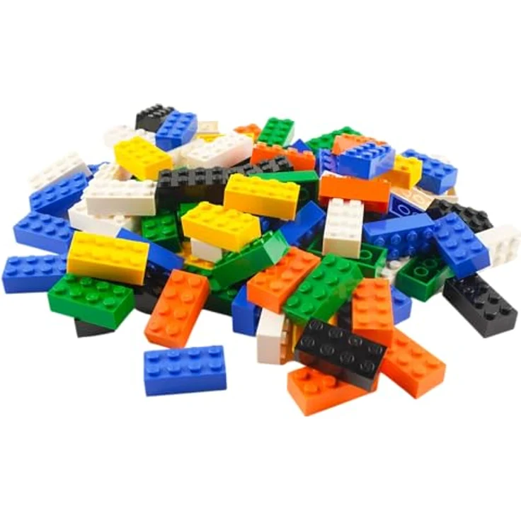 Stein-Experte Lego® 2x4 Bausteine – 100x Klassische Steine | Bunte Farben | Modell 3001 | Kompatibel mit Lego® Sets | Perfekt für Bauprojekte & Kreativität – Bild 1