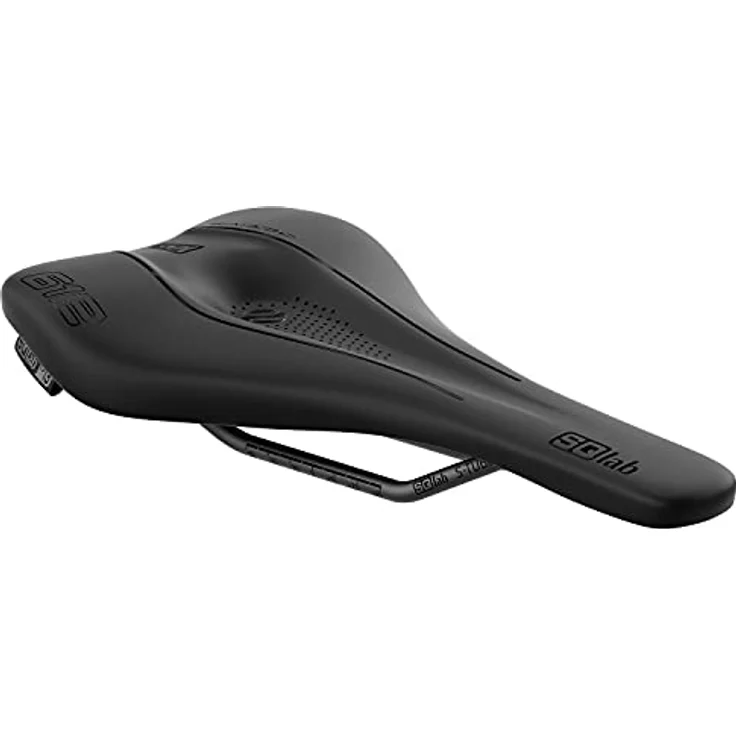 SQlab Unisex – Erwachsene 612 Ergowave Active 2.1 Road & MTB Race Fahrradsattel, Schwarz, 16 cm – Bild 1