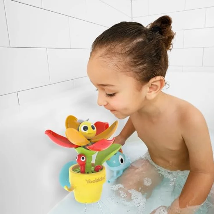 Yookidoo Peek-A-Bee Tub Flower, interaktives Badespielzeug mit Überraschungen für Kinder ab 18 Monaten – Bild 5