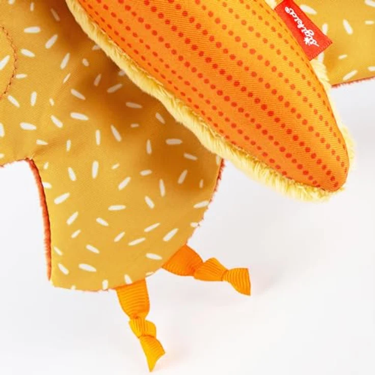 Sigikid Greifspielzeug Aktiv Schmetterling, gelb-orange, mit Geräuschen und knisternden Flügeln für Babys von 3 bis 36 Monaten – Bild 6