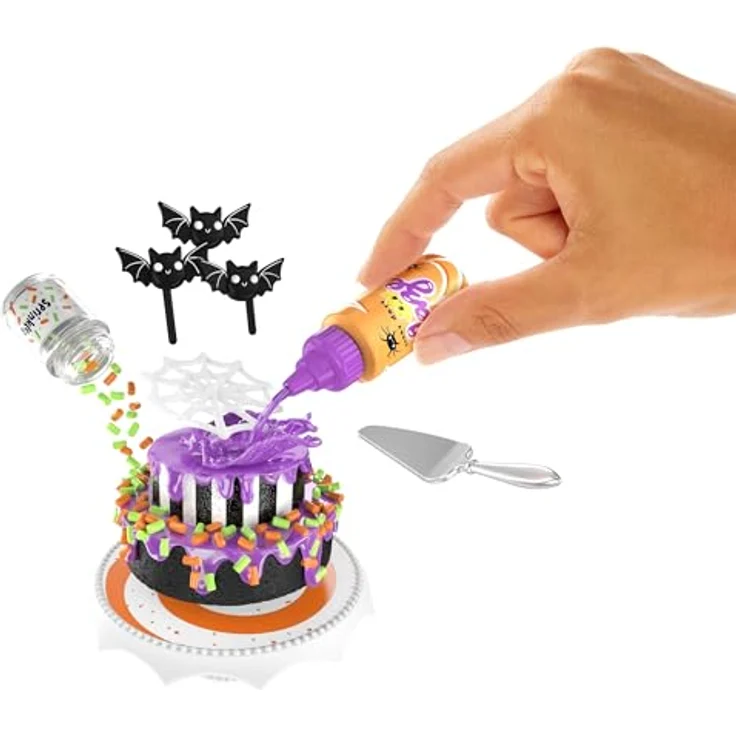 MGA ENTERTAINMENT Kreativset MGA's Miniverse - Make It Mini Diner: Halloween mit 4 Beetlejuice-Rezepten und UV-Licht-Härtung – Bild 3