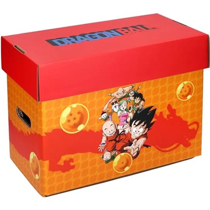 SD Toys Dragon Ball Archivierungsbox, Aufbewahrungslösung mit Goku und Vegeta, 40 x 21 x 30 cm, farbenfrohes Design, praktischer Griff