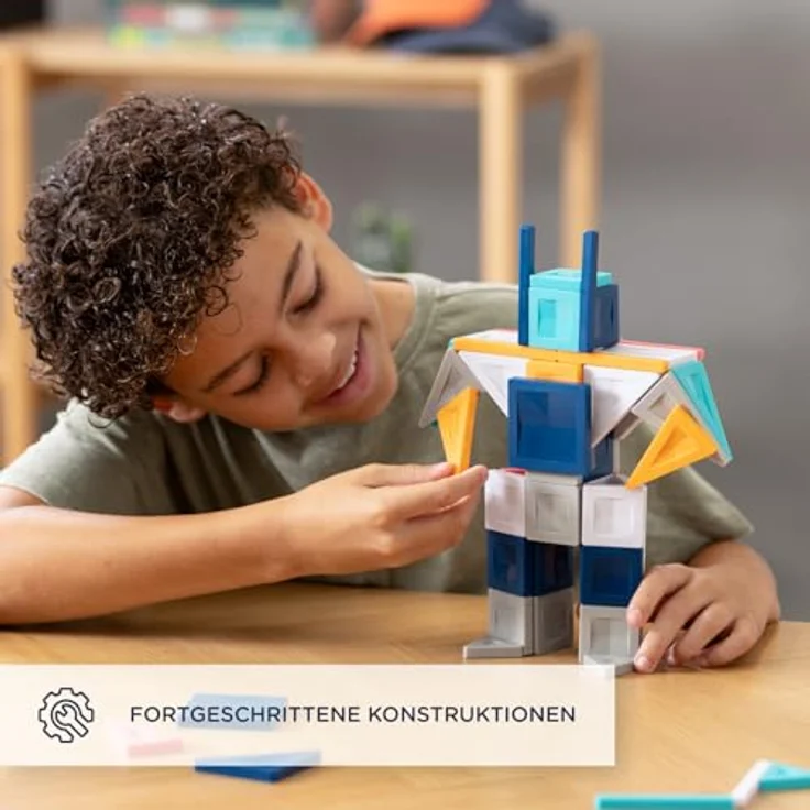 Connetix PRO Constructor Set, Magnetbaukasten mit 70 Teilen für kreatives 3D-Konstruieren mit starken Magneten und langlebigen ABS-Bausteinen – Bild 4