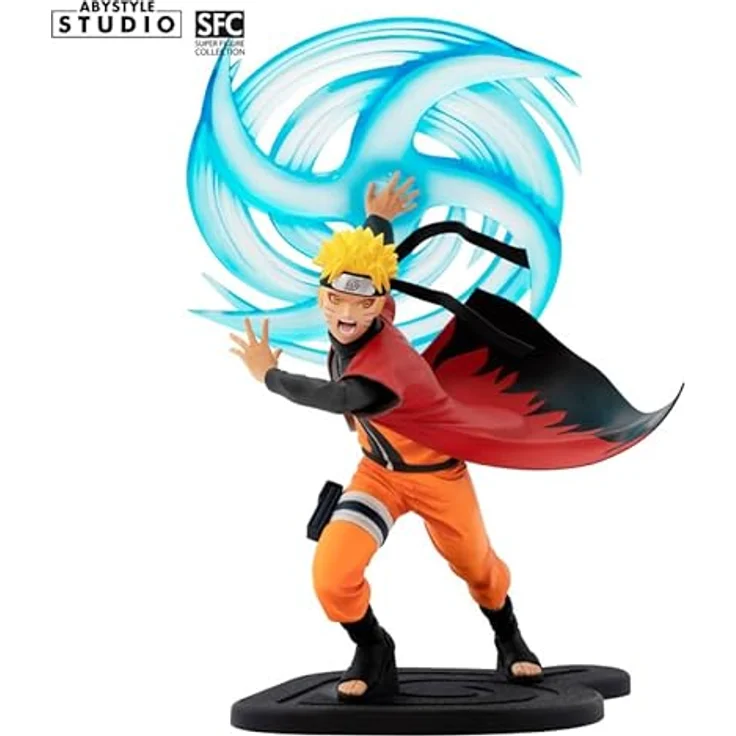 ABYstyle Naruto - Uzumaki Naruto SFC, PVC-Sammelfigur, Höhe 19 cm, Maßstab 1:10, Sage-Modus mit Wind Style: Rasenshuriken-Technik – Bild 2