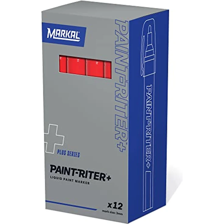 Markal 96962 Paint-Riter+ Oily Surface HP Lackmarker Rot 3mm 1 St./Pack – Bild 2