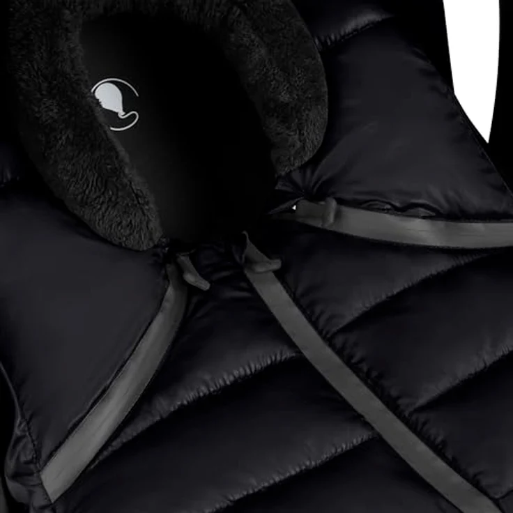 ABC Design Tulip Cover, Winterfußsack für Babyschale i-Size mit wasserfestem Thermo-Fleece, schwarz – Bild 4