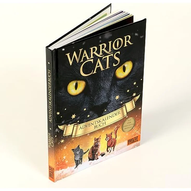 Beltz & Gelberg Warrior Cats Adventskalenderbuch, interaktives Buch mit unveröffentlichten Manga und Spielen – Bild 3