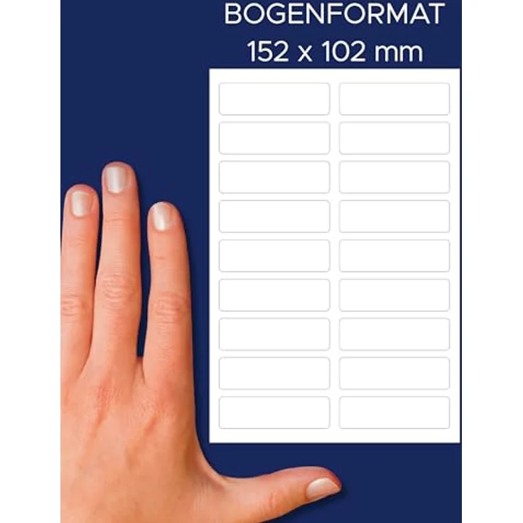 AVERY Zweckform ETVET36 Namensaufkleber, wasserfest für Kleidung, 36 Stück, 13x45mm, selbstklebende Textil-Etiketten aus Vinyl, dermatologisch getestet, weiß – Bild 4