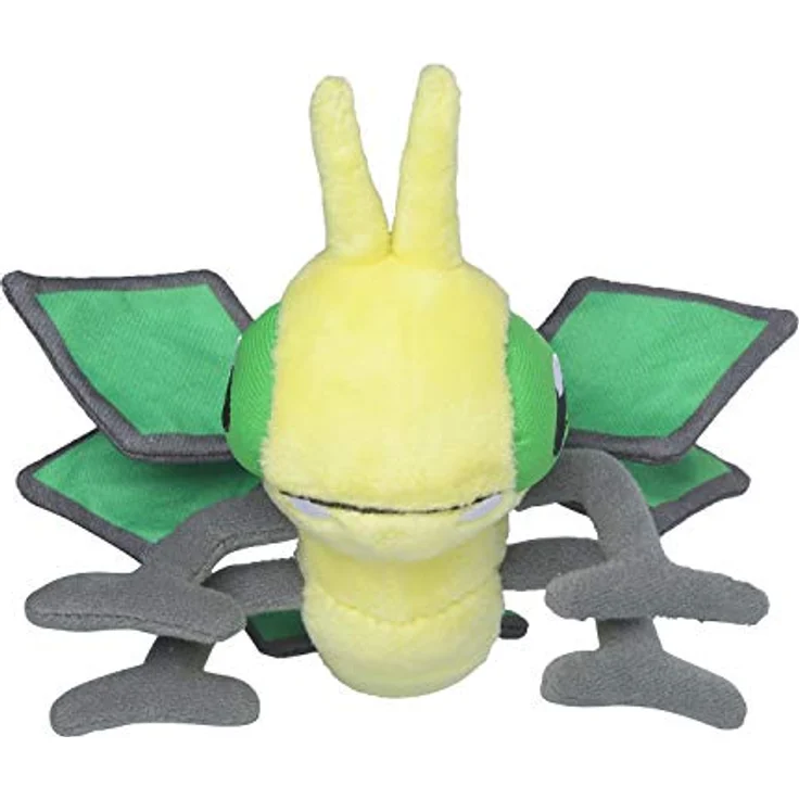 Tinisu Pokémon Vibrava Kuscheltier - 15 cm Plüschtier mit Mikroperlen für aufrechtes Sitzen, aus der Sitting Cuties Kollektion – Bild 2