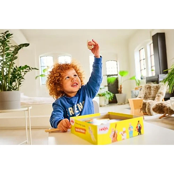 HABA Meine ersten Spiele – Berufe Memo, Brettspiel zur spielerischen Berufserkundung mit Holzpuzzles und Selbstkontrolle – Bild 5