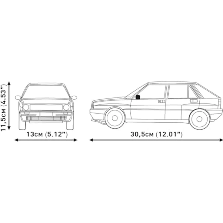 Cobi VW Golf I, Modellbausatz im Maßstab 1:12 mit 1510 Teilen und beweglichen Elementen – Bild 3