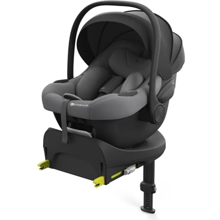 Kinderkraft i-Lite Babyschale mit Endura Safe FX Basis, ultraleicht 3,2 kg, i-Size konform, 90° Drehfunktion, inkl. Neugeboreneneinlage – Bild 1