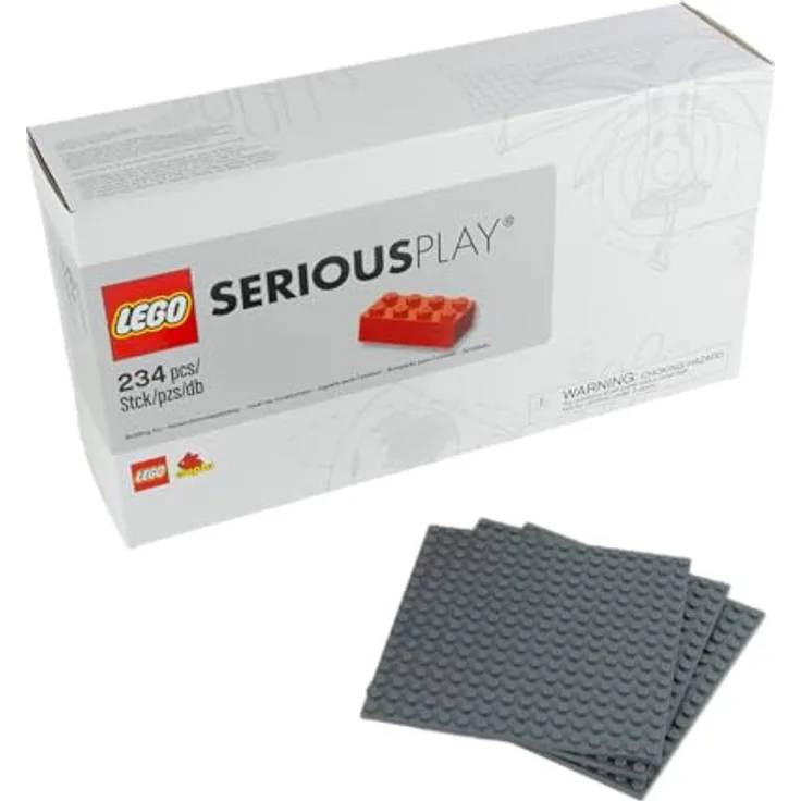 Stein-Experte Lego® Serious Play 2000414 Starterset mit 3 Platten – Kreatives Teambuilding-Set für Problemlösungen aus robuster LEGO Qualität