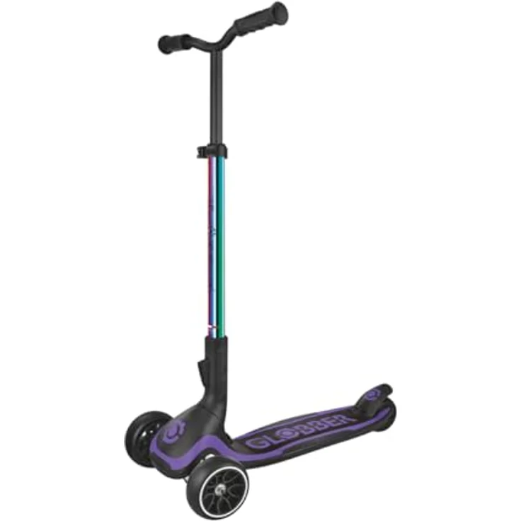 Globber Ultimum Neo Chrome Kinderroller, höhenverstellbar, faltbar, für Kinder und Erwachsene, bis 100 kg, rutschfeste Plattform, max. Sicherheit – Bild 2
