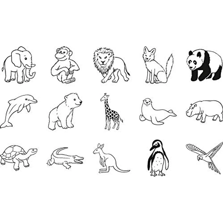 Heyda 204888491 Heyda 204888491 Stempel-Dose (Zoo-Tiere) Motivgröße: ca. 1,5 x 1,5 cm - Preisvergleich – Bild 4