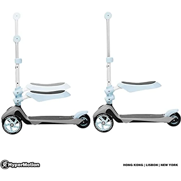 HyperMotion Kinderroller 3in1, Blau - Multifunktionsroller, Kickboard, Tretroller, mit Sitzgelegenheiten für Mädchen und Jungen – Bild 5