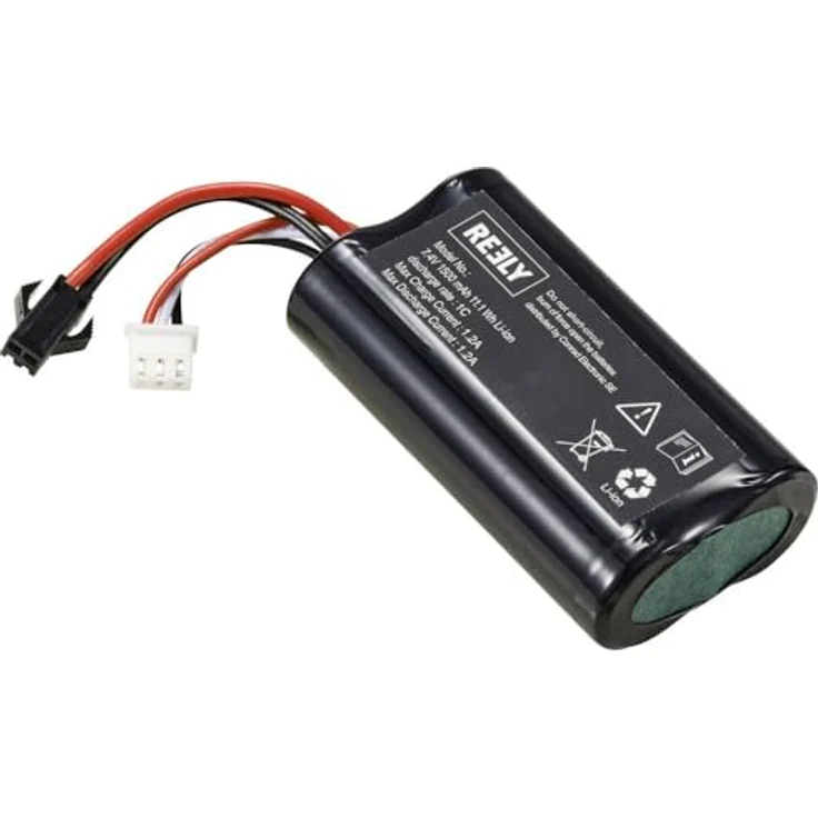 Reely Modellbau-Akkupack Li-Ion 7.4 V 1500 mAh, 2 Zellen Racingpack mit JST SM-2P Anschluss – Bild 1