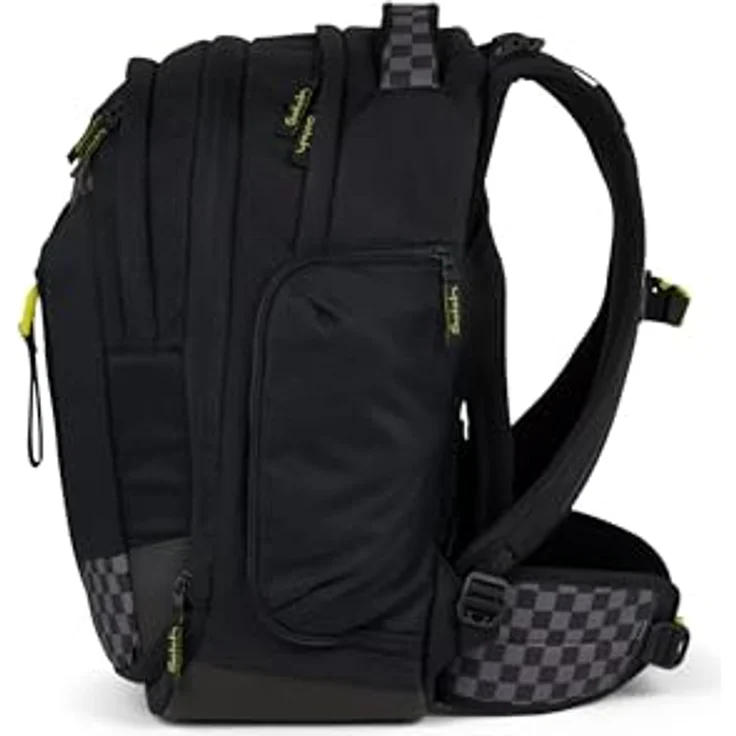 Satch Schulrucksack satch match, erweiterbarer Rucksack aus recyceltem Polyester, schwarz – Bild 4