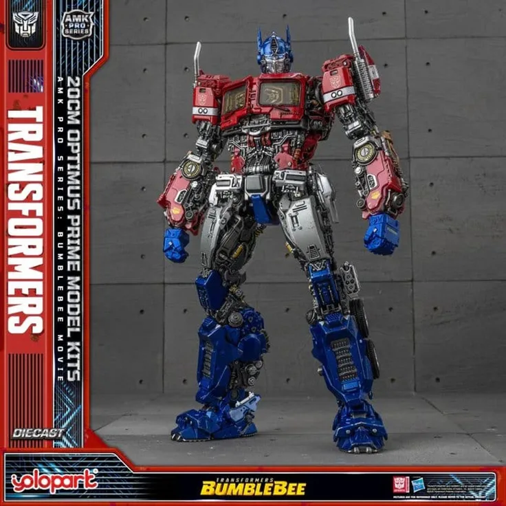 Yolopark Transformers: Bumblebee AMK PRO Series Plastic Model Kit Optimus Prime, 20 cm, detailreiche Nachbildung für Sammler und Modellbau-Enthusiasten
