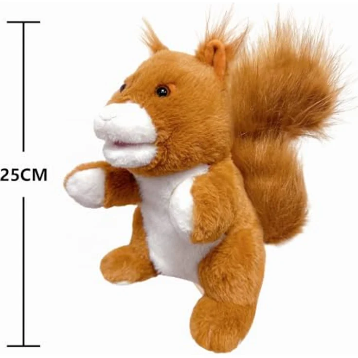 LOMTRATS 2026 Tierhandpuppen Set, Wolf, Tiger, Löwe und Affe mit beweglichen Münder, 25 cm groß, perfekt für fantasievolles Geschichtenerzählen und als Geburtstagsgeschenk für Vorschulkinder – Bild 4