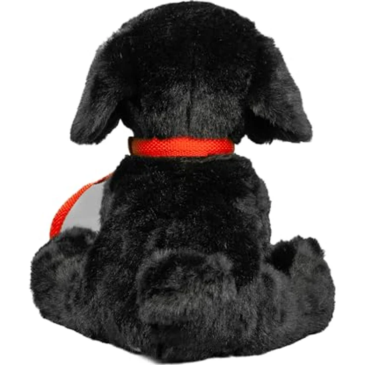 Teddys Rothenburg Kuscheltier Labrador + Leine sitzend schwarz 28 cm Plüschhund Plüschtier, kuschelweicher Plüsch, maschinenwaschbar bis 30°C – Bild 4