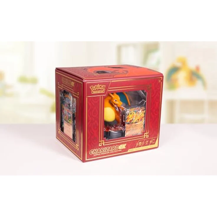 Nintendo Pokémon karty Charizard ex Super-Premium Sammelbox, seltene holografische Karten und exklusive Sammlerstücke inbegriffen – Bild 2