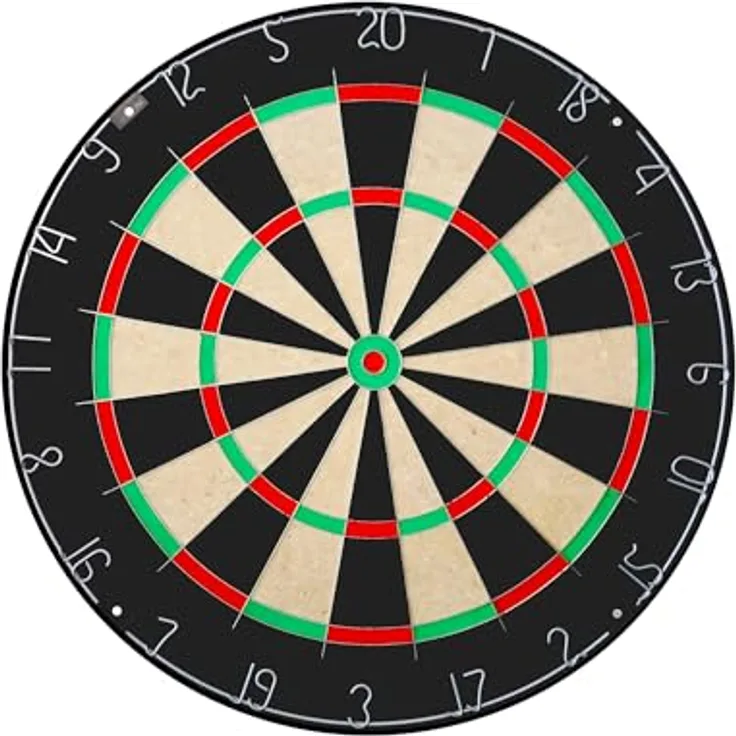Winsport Karella 855001, Dartboard BullOut aus brasilianischem Sisal, elektronische Dartscheibe für bis zu 8 Spieler, inklusive 6 Softdarts, 37 Spiele und USB-Netzanschluss