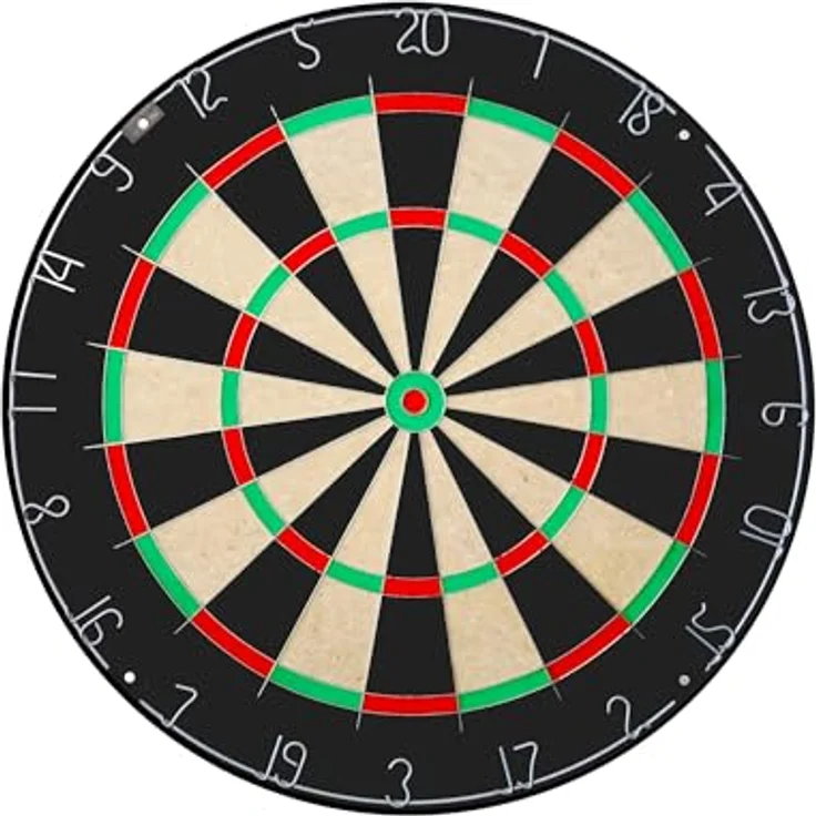 Winsport Karella 855001, Dartboard BullOut aus brasilianischem Sisal, elektronische Dartscheibe für bis zu 8 Spieler, inklusive 6 Softdarts, 37 Spiele und USB-Netzanschluss – Bild 1