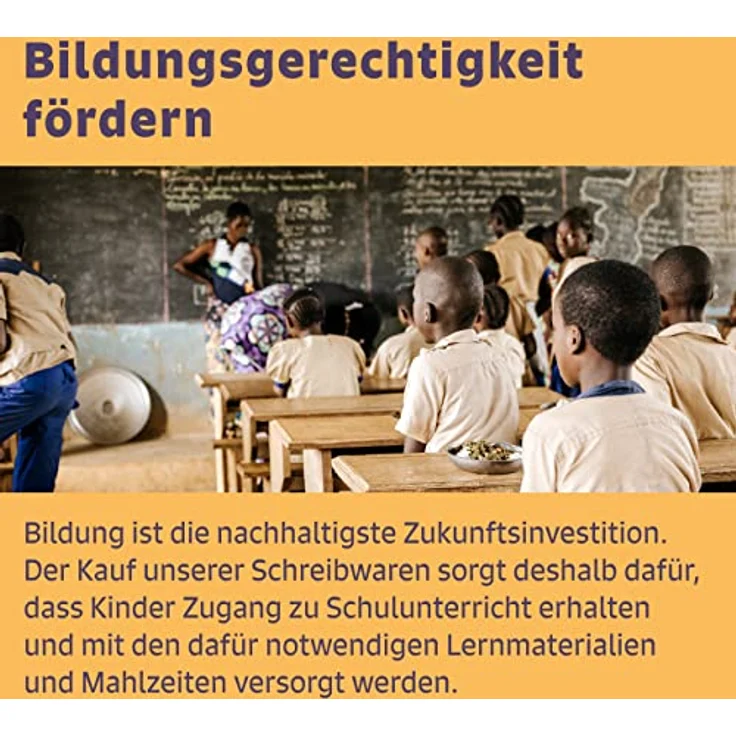 share by edding EcoLine Textmarker 2er Set – Textmarker Set spendet eine Unterrichtsstunde für ein Schulkind – nachfüllbare Eco Marker Stifte – gelb/orange – Bild 4
