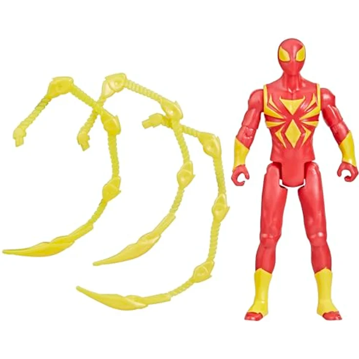 Marvel Spider-Man Epic Hero Series Iron Spider Action-Figur, 10 cm, rot/gold, 9 bewegliche Gelenke, inkl. Zubehör – Bild 3