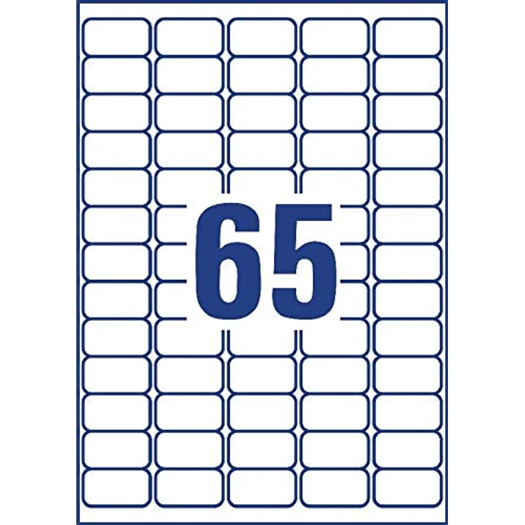 AVERY Zweckform L7971-25 Tiefkühletiketten, 1.625 selbstklebende, temperaturbeständige Aufkleber, weiß, 38,1x21,2mm, für Inkjet- und Laserdrucker, 25 Blatt – Bild 3