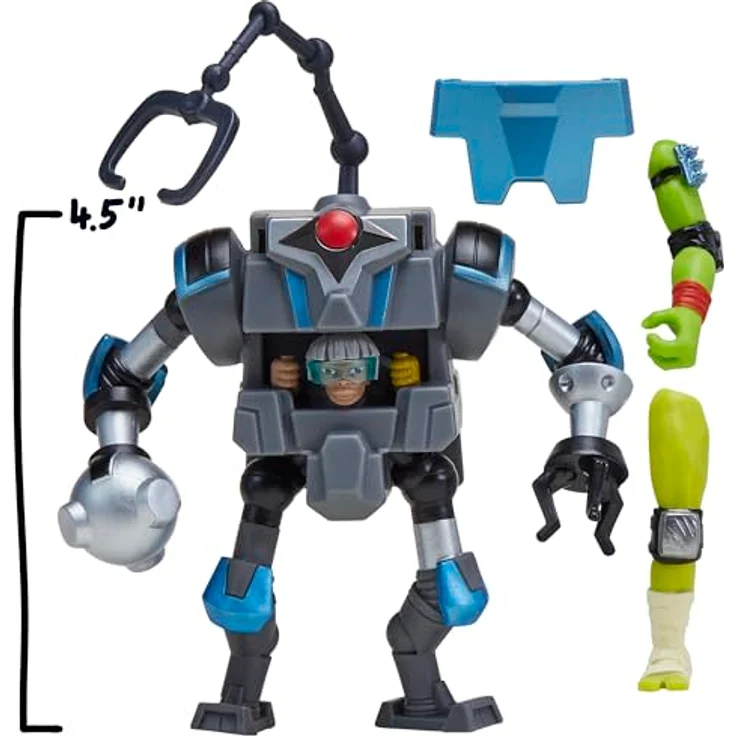 Playmates Tales of the Teenage Mutant Ninja Turtles Mix 'n Match Actionfigur Mech Suit, 12 cm, individuelle sammelbare Figur mit austauschbaren Armen und Waffen – Bild 5