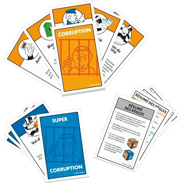 Hasbro Gaming Monopoly Erweiterung Prison, Regeln für Gefängnisfelder angepasst, verkürzt die Spieldauer um die Hälfte – Bild 4