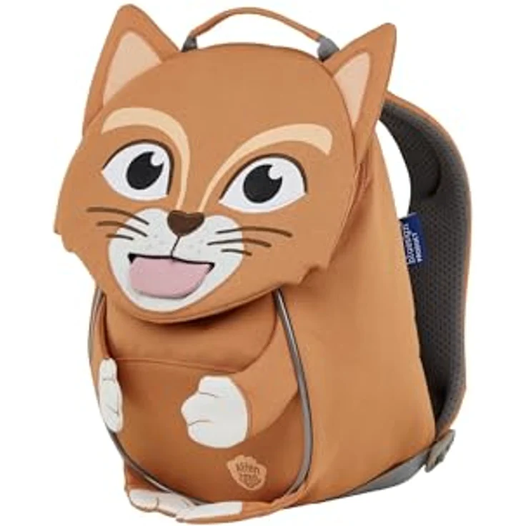 Affenzahn Kleiner Freund Kindergartenrucksack, 26 cm, orange, mit Brustgurt und praktischem Reißverschluss – Bild 2