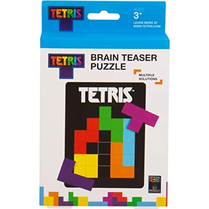 Fizz Creations Tetris - Tetrimino Wooden Puzzle, 7 Teile für Puzzle-Liebhaber und Weltraumfans