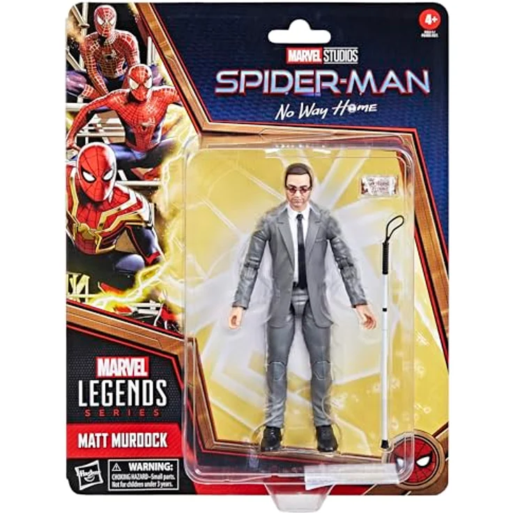 Hasbro Marvel Legends Matt Murdock, 15 cm Actionfigur mit Premium-Design und 2 Accessoires aus Spider-Man: No Way Home – Bild 2