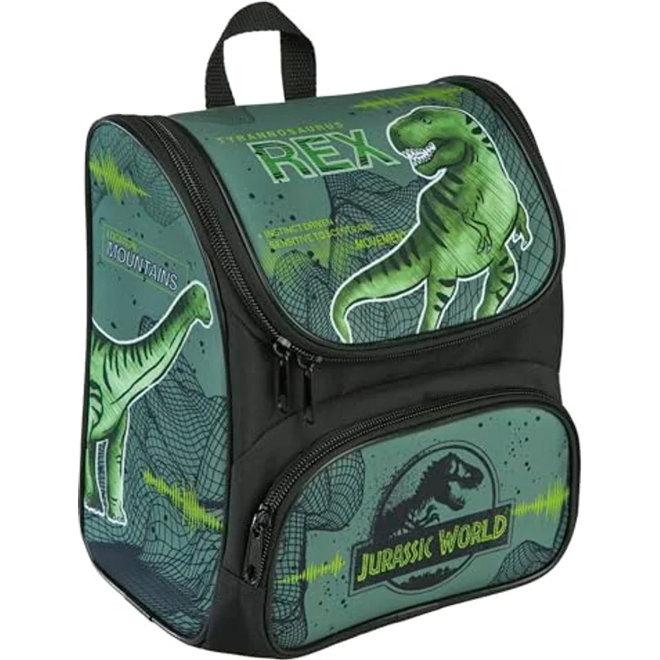 Scooli Vorschulranzen Cutie, Jurassic World Design, 6,5 l Volumen, gepolsterte Tragegurte – Bild 1
