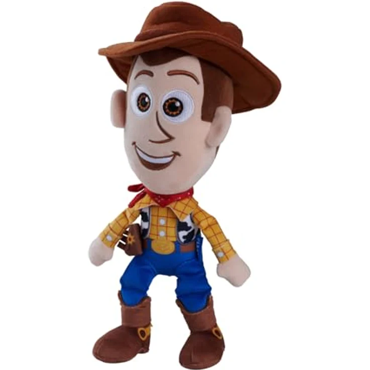 Simba Disney Pixar Toy Story 5 Woody Plüschfigur, detailgetreuer Kuschel-Cowboy, 25 cm, für Kinder ab 3 Jahren, ideal zum Spielen und Sammeln – Bild 2