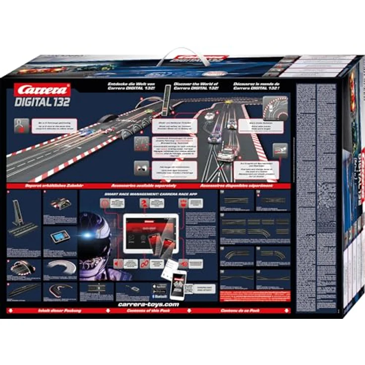 Carrera Digital 132 24h Speed Rennbahn-Set mit BMW M4 GT3 und Aston Martin Vantage GT3, für bis zu 6 Spieler, ab 8 Jahren – Bild 2
