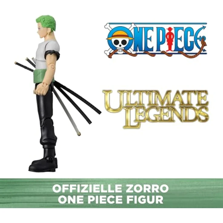 BANDAI Ultimate Legends One Piece Actionfigur, 12 cm Gelenkige Lorenor Zorro Figur mit Zubehör - Offizielle One Piece Lizenz, geeignet für Kinder ab 4 Jahren - VE91032 – Bild 5