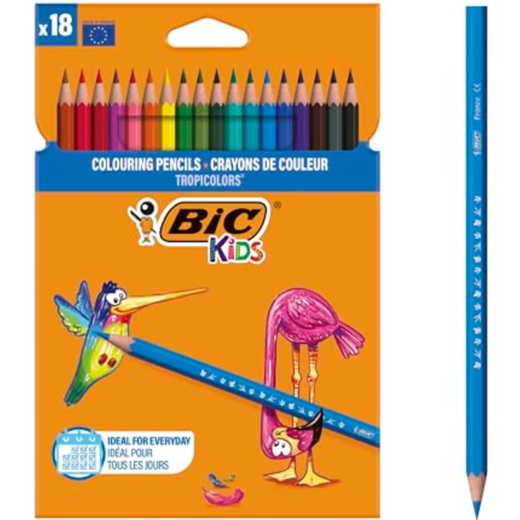 Bic - Kredki Tropicolor Pudelko, verschiedene Farben (18 Stück) – Bild 2