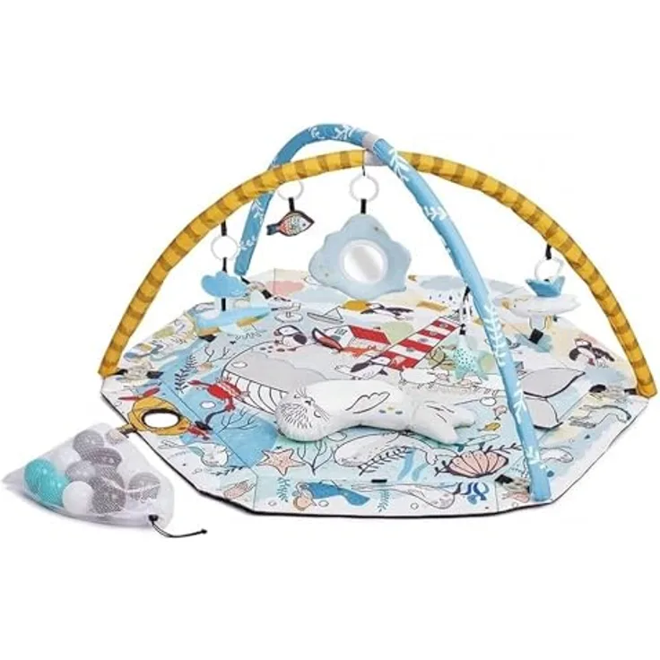 Kinderkraft Smartplay SEA, mehrfarbig, Lernspielmatte für Babys