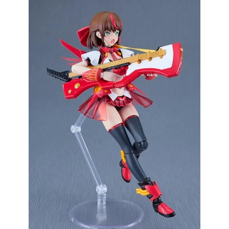 Good Smile Company Valkyrie Tune Plamatea Modellkit Lisa = Caster, 16 cm, vorlackierte Teile, posebare Figur mit zwei Gitarrenwaffen – Bild 5
